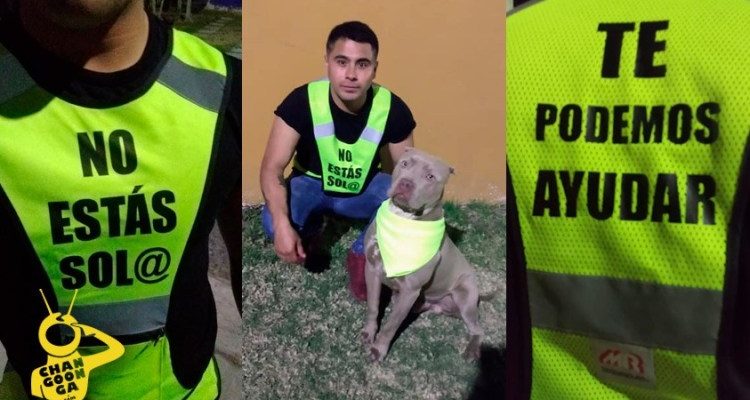 Homem transforma as caminhadas com seu cachorro em segurança para as pessoas