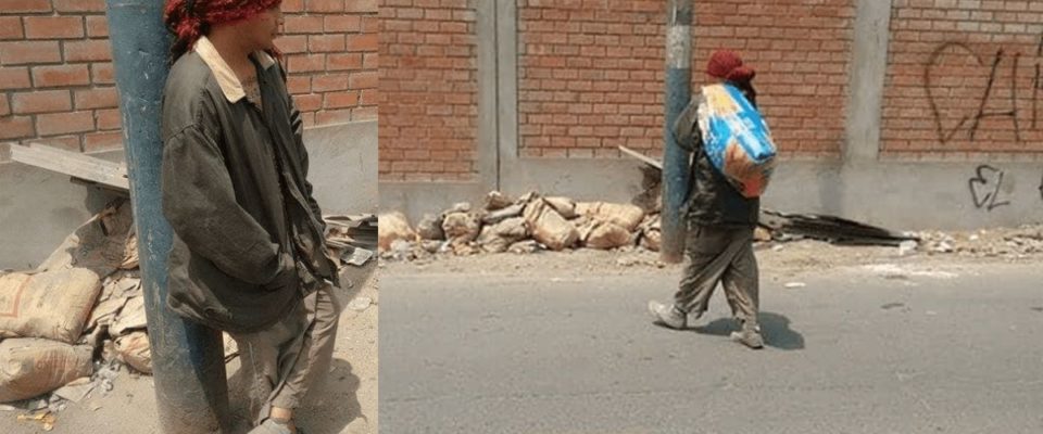 Um jovem se veste de mendigo para alimentar cães de rua