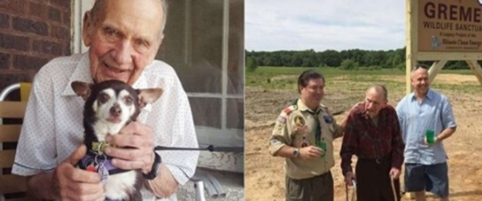 Senhor de 98 anos usa as suas economias para abrir um santuário para animais