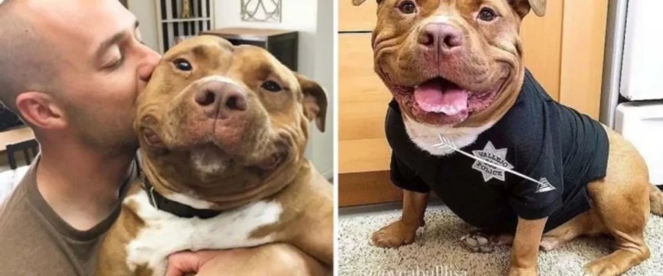 Cachorro não consegue parar de sorrir após adoção da sua nova família