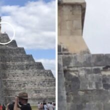 Cão driblou a segurança e escalou a pirâmide em Chichén Itzá, México