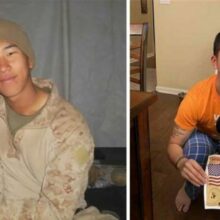 Veterano da Marinha adota cão que salvou sua vida no Afeganistão
